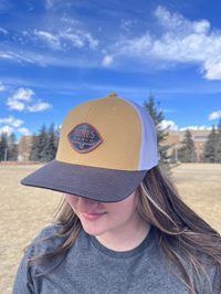 Kimes Ranch® Leather Patch with Mesh Back Trucker Cap -  workwearbrown